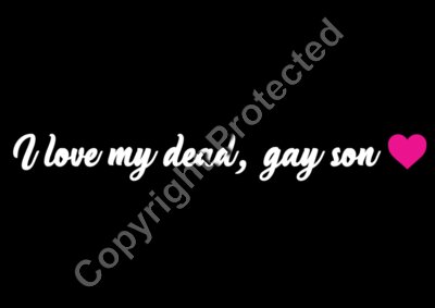 Dead gay son